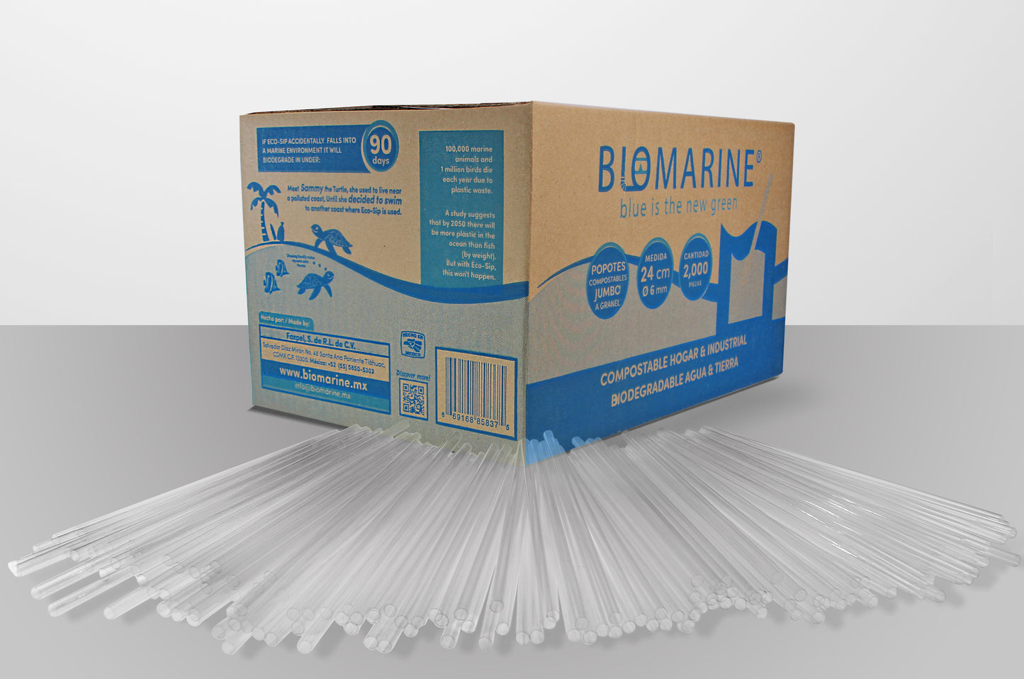 Eco-Sip 9.45" 2,000 Unwrapped Pieces.